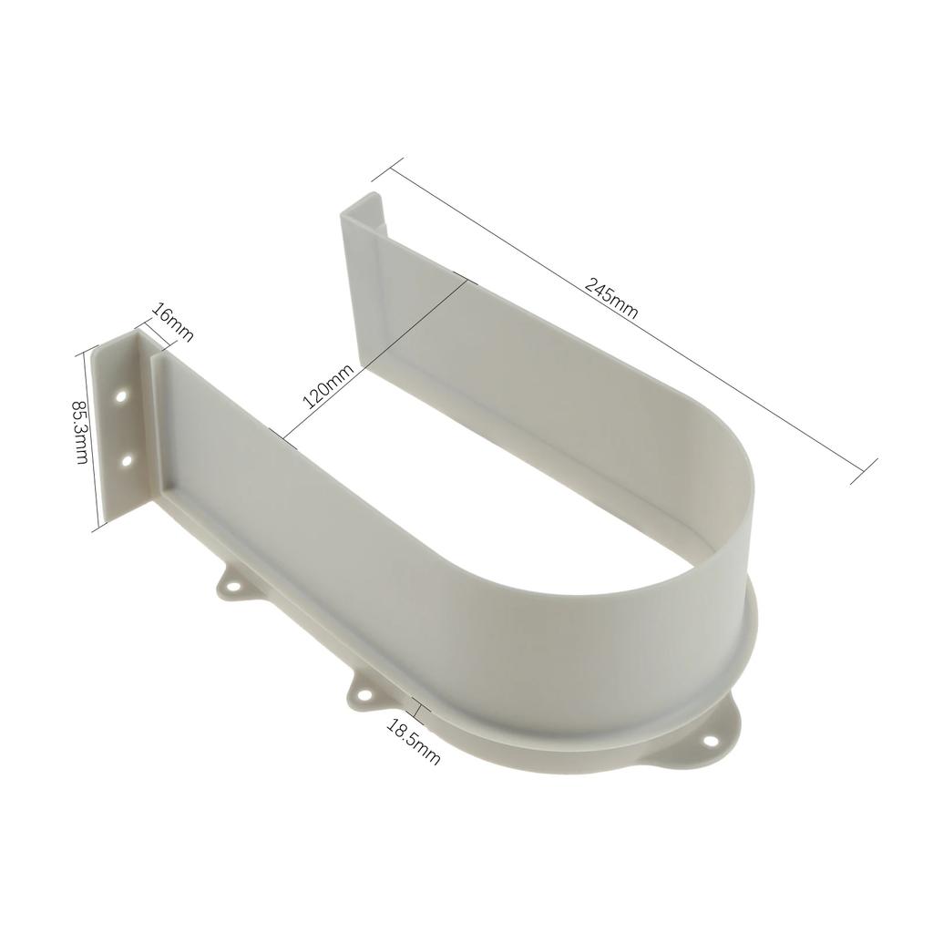 Plastic U Shape Sink Drawer Slot Cabinet Recessed Under Sink Drainage Grommet Waterproof Baffle Cutout Cover Bath Kitchen Parts