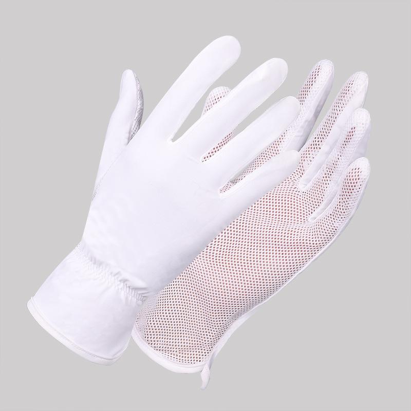 

Летние тонкие солнцезащитные перчатки для женщин для вождения, езды, влагопоглощающие и дышащие, для улицы, весна и осень, перчатки с двумя пальцами для сенсорного экрана One Size