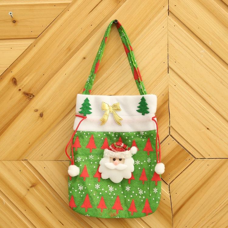 Creative Christmas Gift Bag 2020 Three-Dimensional Doll Candy Tote Bag, Classic Snowman Handmade Bundle Bag