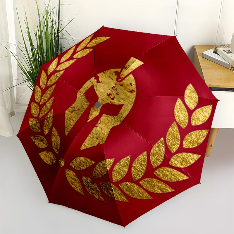 Gladiator Helmet Fashionable Automatic Opening/Closing Folding Umbrella. Portable and Foldable, Ideal for Gift, Travel, and Daily Use.
