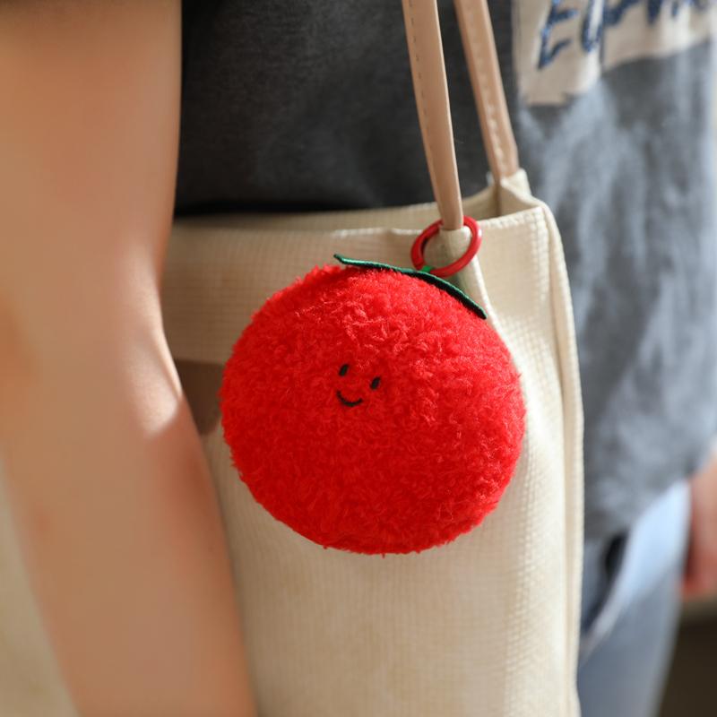 Kawaii Fruits Strings Plush Toy Detachable Soft Grape Litchi Tomato Gold Coin Pendant Toys Creative Curtain Hangging Party Decor