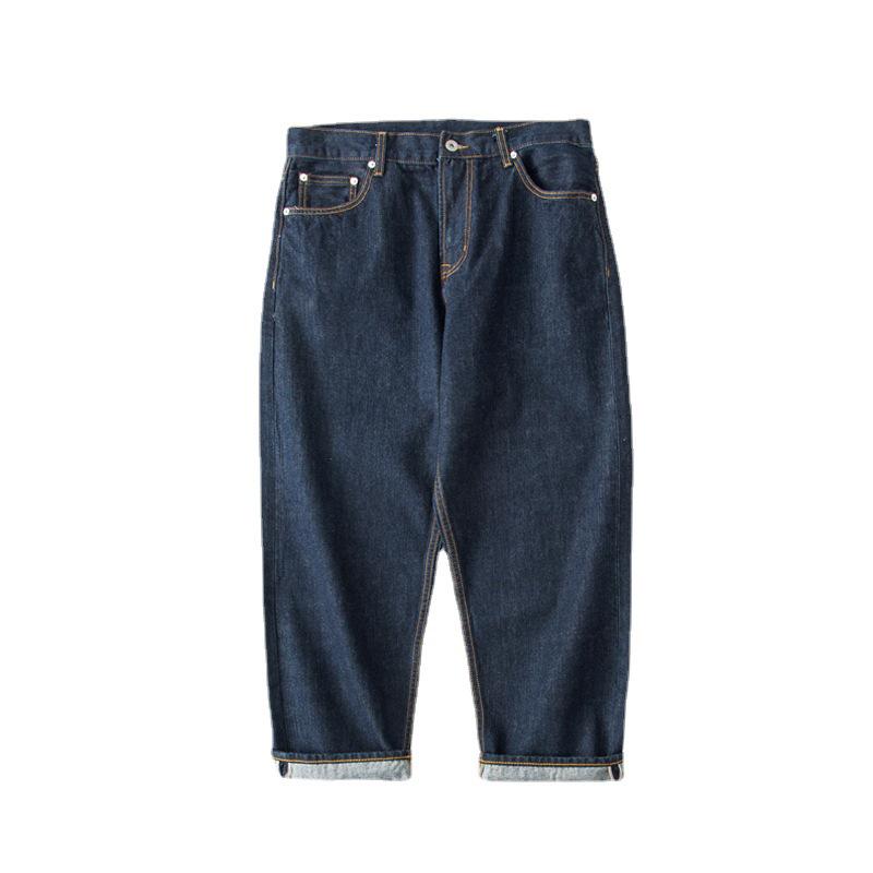 TRS Menswear | Men's Japanese Red Selvedge Denim Jeans, 14OZ Unsanforized, Low Crotch, Wide Leg Loose Fit