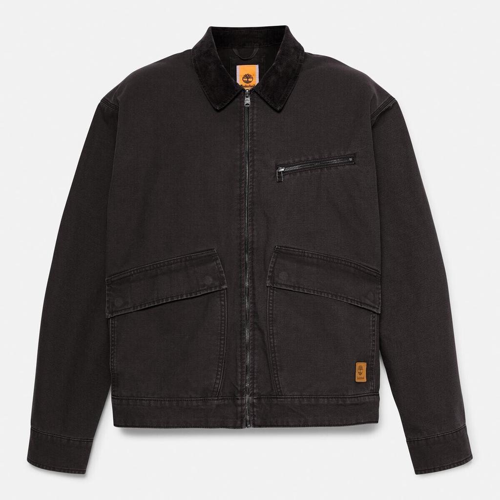Демисезонная куртка Timberland Strafford Jacke aus gewaschenem Canvas schwarz