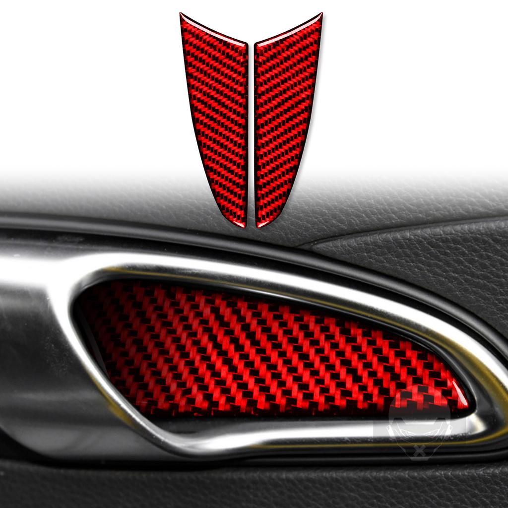 Carbon Fiber Inner Door Handle Bowl Trim for Porsche 718 Boxster 2017-25