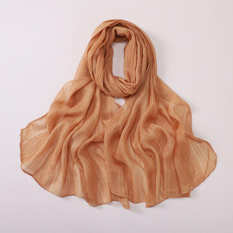 Ramadan Woman Muslim Hijabs Fashion Soft Long Scarf Shawl Plain Cotton Jersey Scarves Turban Spring Lady Wrap Shawls Headband