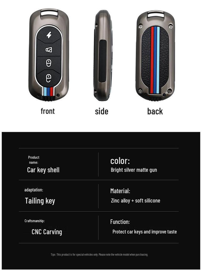 Tailg Electric Vehicle Key Cover - Weekend Red Hare Protective Shell with Remote Control Case