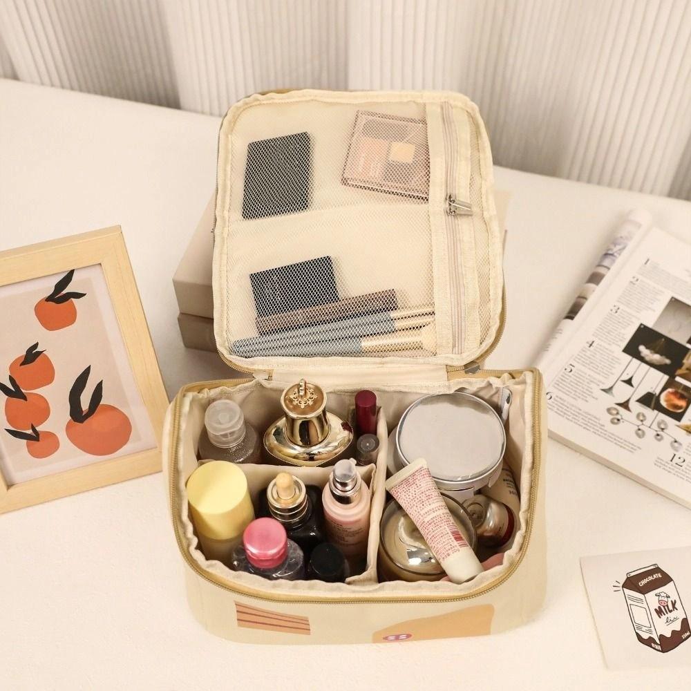 Kawaii Handheld Cosmetic Case House-shaped Toiletry Storage Bag Cute Cabin Makeup Bag  Ladies