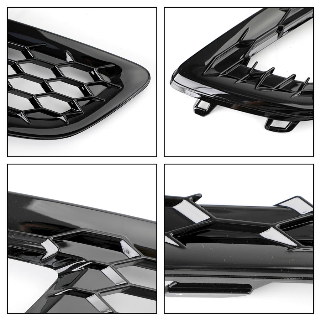 Pair Front Bumper Fog Light Lamp Cover Bezel Grill fit Ford Focus 2015-2017
