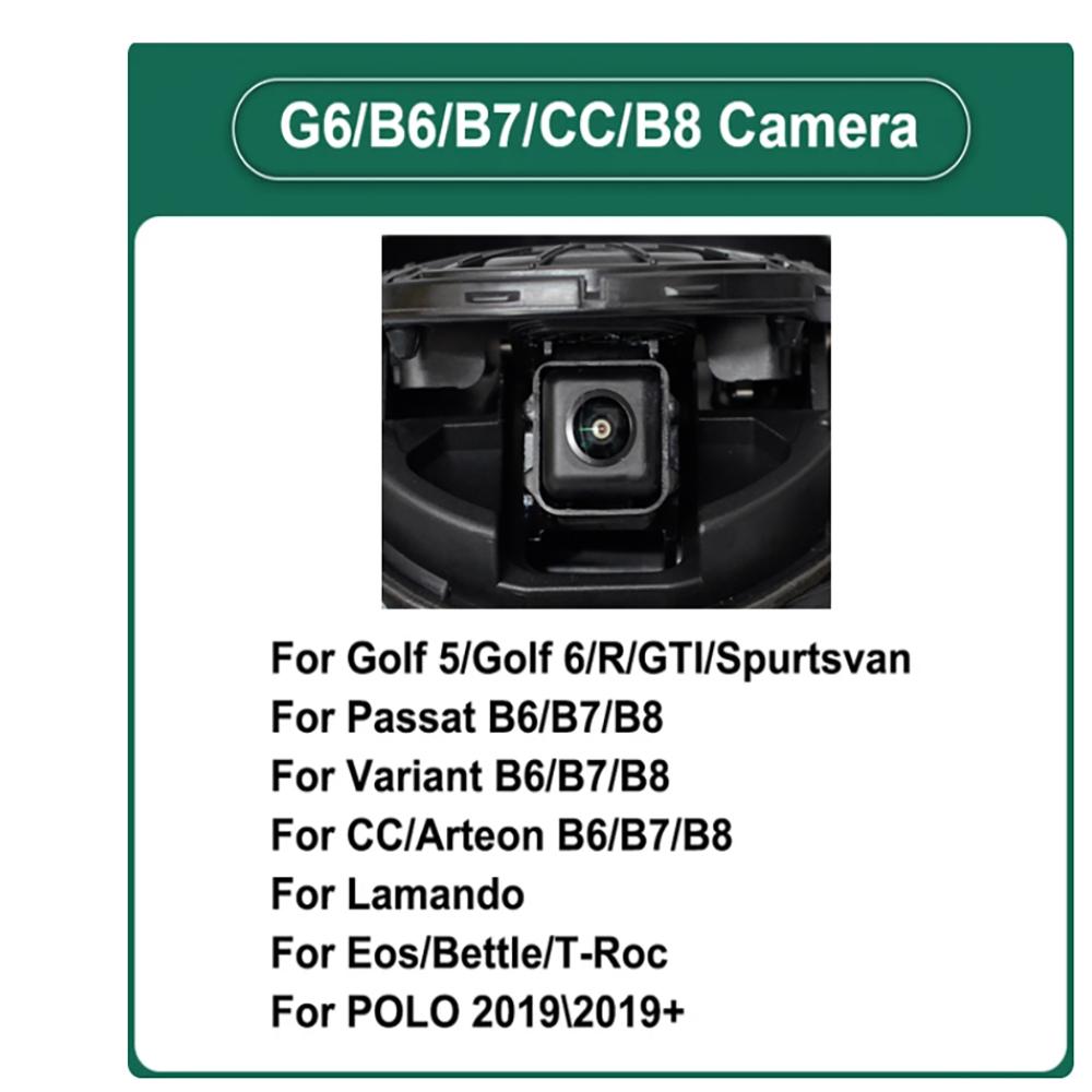 Flipping Logo Reversing Emblem Vehicle Parking CCD HD Car Rear View Camera for Golf 5678 B678 MK5 MK6 MK7