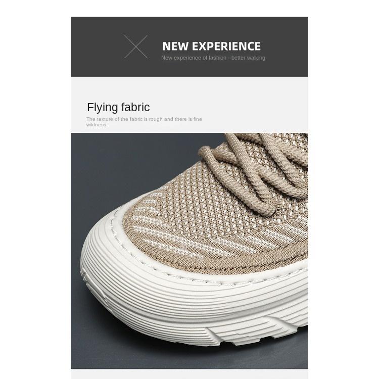 Zapatos de protección laboral Zapatos de verano para hombre Zapatos transpirables Zapatos de tendencia para hombre Zapatos deportivos antideslizantes de suela gruesa con combinación de todo Zapatos casuales para papá