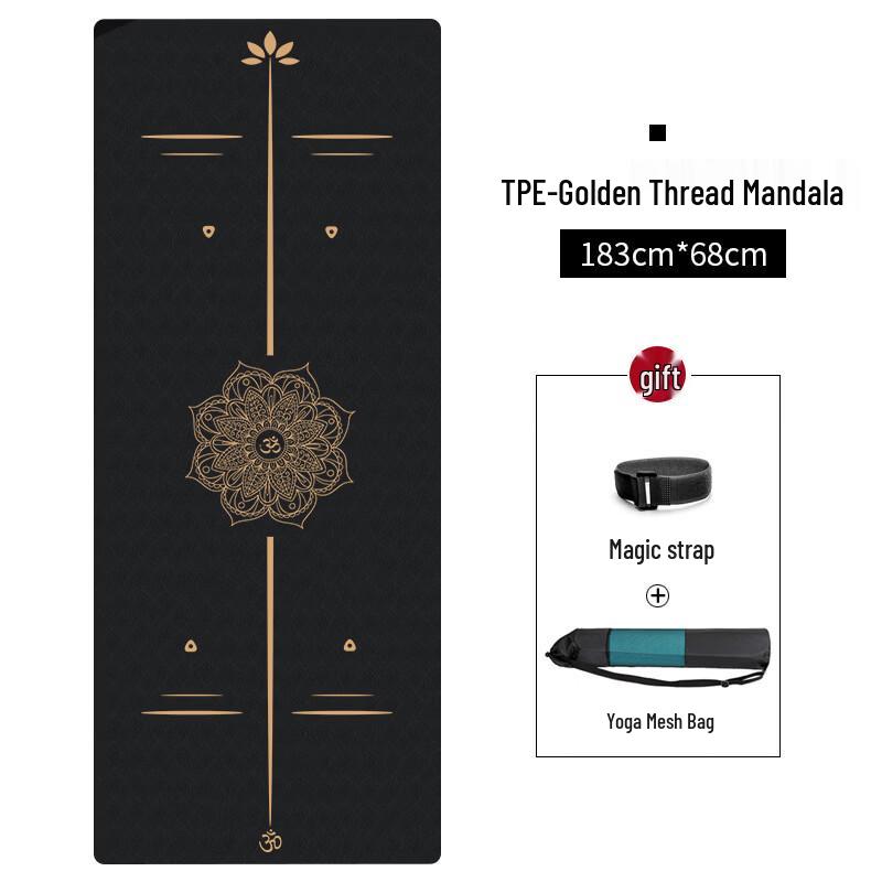 

Sanfan 6mm Gold Line Mandala Yoga Mat