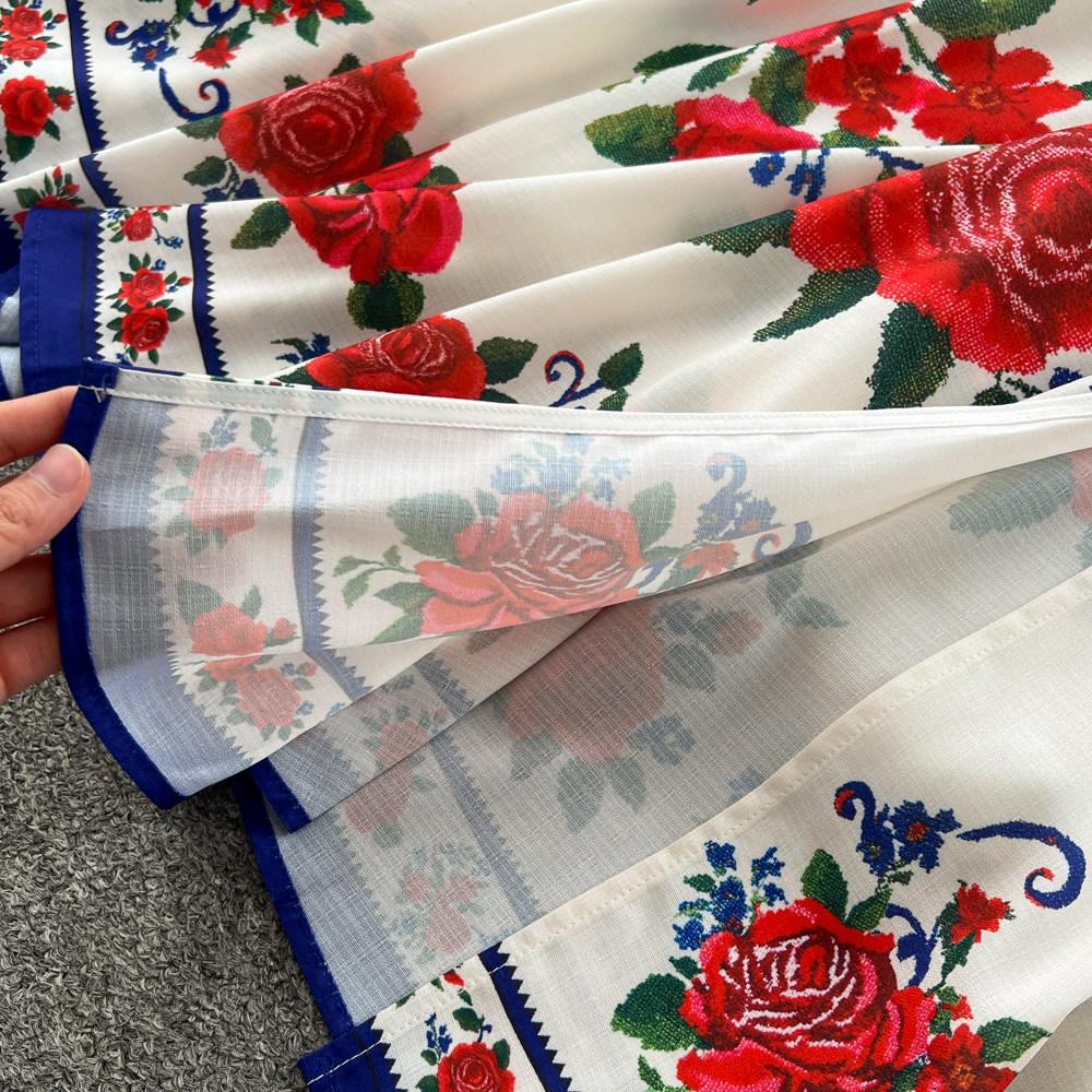 Elegantní Nádherné Květinové Večerní Šaty Dámské Jednoradové Tištěné Dlouhé Společenské Šaty Dámské Ležérní Elegantní Festivalové Oblečení Nové