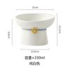 Ceramic Cat Bowl Anti Black Chin Non Spill Water Dish Pet Food Feeder for Cats and Dogs