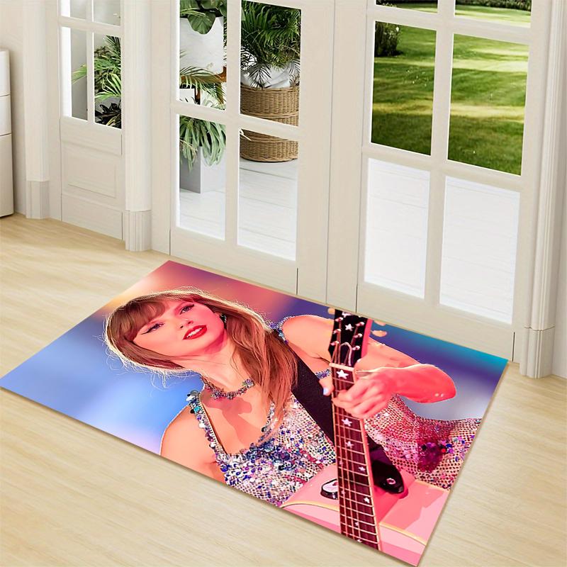 Taylor Swift Performance Carpet Rug Soft Washable Antislip Home Living Room Sofa Mats Personalized Christmas Rug