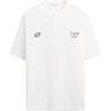 Loose Cotton Printed Crew Neck Short Sleeve T-Shirt Men Tops Faded-White 6224325-251