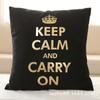 Love Christmas Style Black Soft Fabric Gold Print Pillowcase Home Hotel Bedding Room Decoration Pillowcase 45cm*45cm