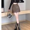 High-Waisted Black PU Leather Mini Skirt: Versatile, Hip-Hugging Style for Spring and Early Autumn 2025
