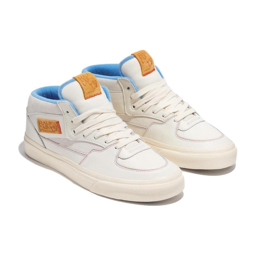 IAB STUDIO X Vans Mid Top Skateboard Shoes Unisex White Brown VN000DZ3CYP