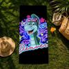 Cartoon Denver the Last Dinosaur Towel beach towel, quick drying absorbent bath towel for Swim,Gym,Camping,Outdoor