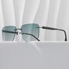 Men's Frameless HD Photochromic Sunglasses: Ultralight Sun Protection for Day and Night Driving