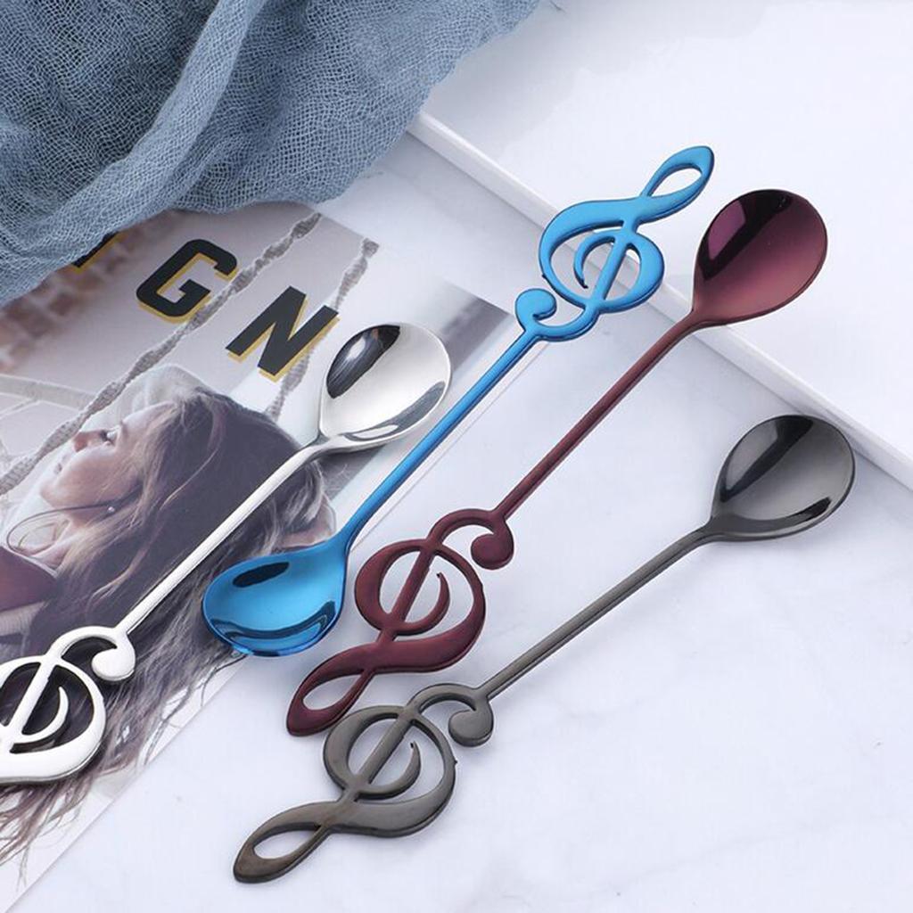 Stainless Steel Coffee Spoon Cocktail Stirring Spoons Multicolor Purple
