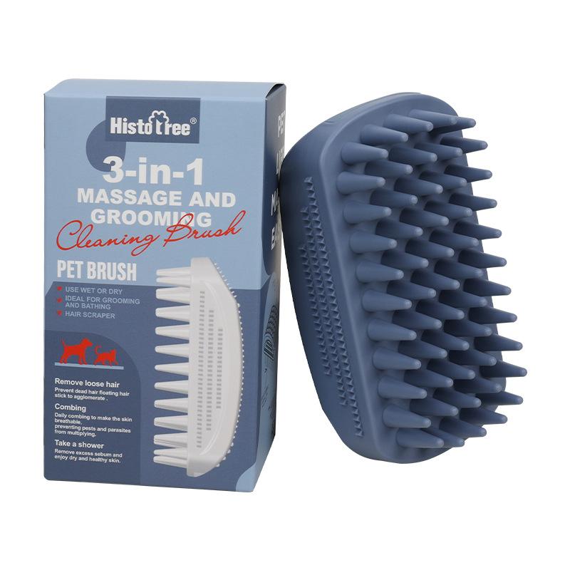 Pet products, pet bath massage brush, dog and cat hair removal cleaning brush
