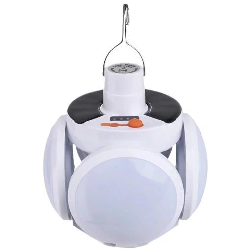 Lampa Solarna Led Składane Światło Żarówka Usb Oświetlenie Ogrodowa Do Domu