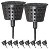 20Pcs Plastic Fertilizer Containers Baskets Cover Plant Fertilizer Holders Bonsai Orchid Flower Pot Garden Use