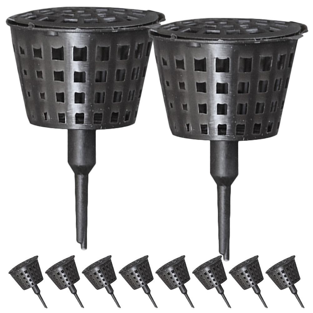 20Pcs Plastic Fertilizer Containers Baskets Cover Plant Fertilizer Holders Bonsai Orchid Flower Pot Garden Use