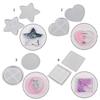 Heart Round-Star Silicone Resin Mold Coaster Shaker Epoxy Molds Quicksand