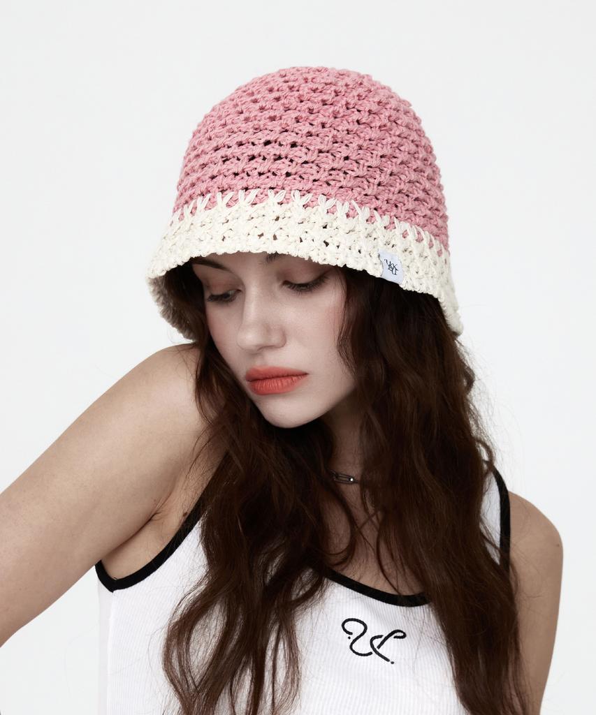 ULUK Lollipop Two-Tone Bucket Hat_Pink