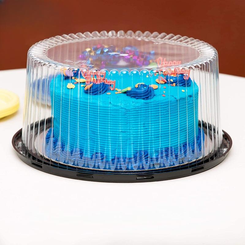 Inch Transparent Cake Box Plastic Boxes And Packaging Clear Cupcake Muffin Dome Holder Cases Wedding Wholesale 10Pcs 8/6