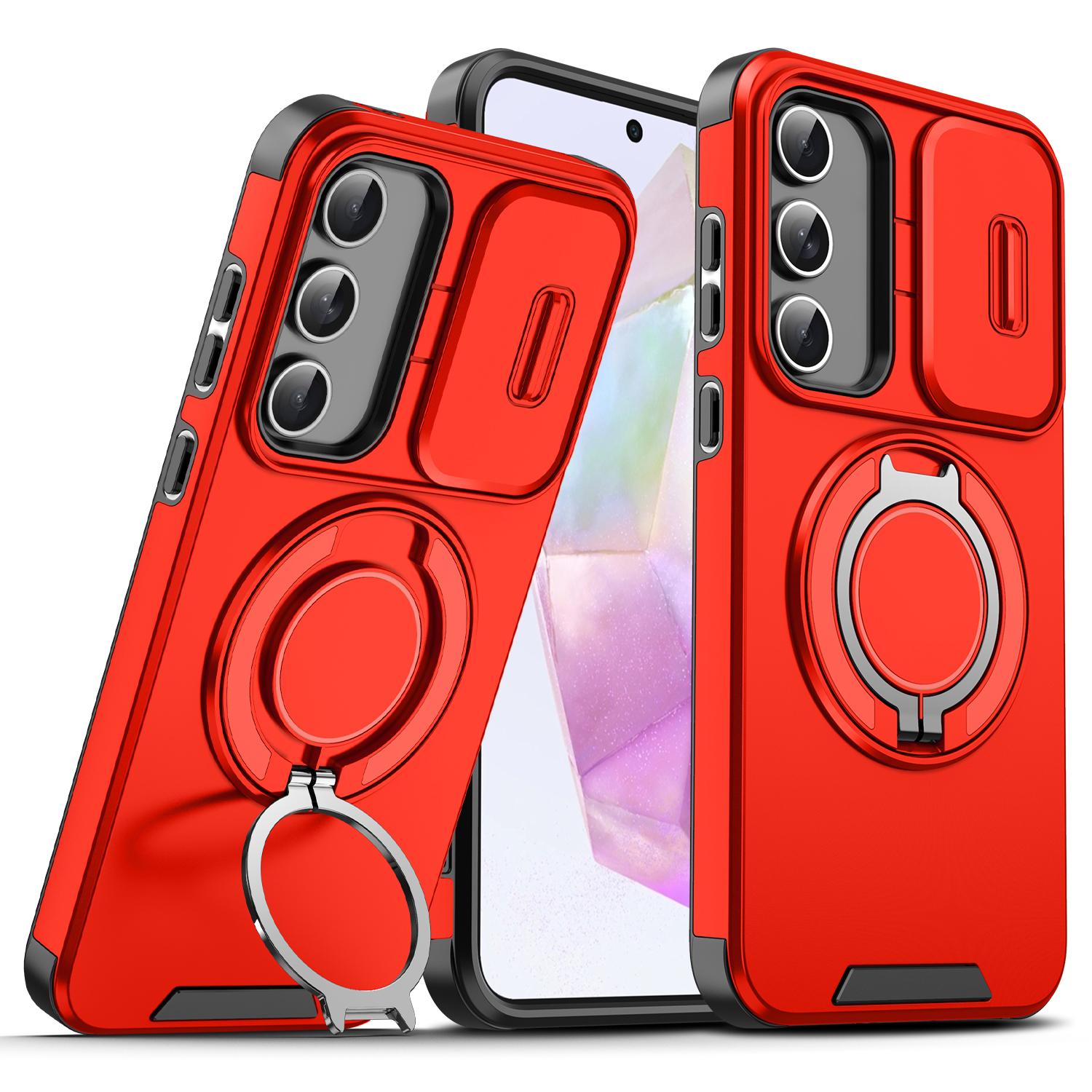 

For OPPO A80 Case OPPO A3 Pro Cover oppo A80 A3Pro K12x Magnetic Ring Armor Slide Camera Lens Case Magsafe Wireless Charge Cover OPPO k12x