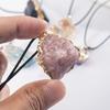 Natural stone irregular pendant, Baroque amethyst shaped necklace, jewelry,Christmas gift, Stocking stuffers, Valentine's Day gift, girlfriend gift