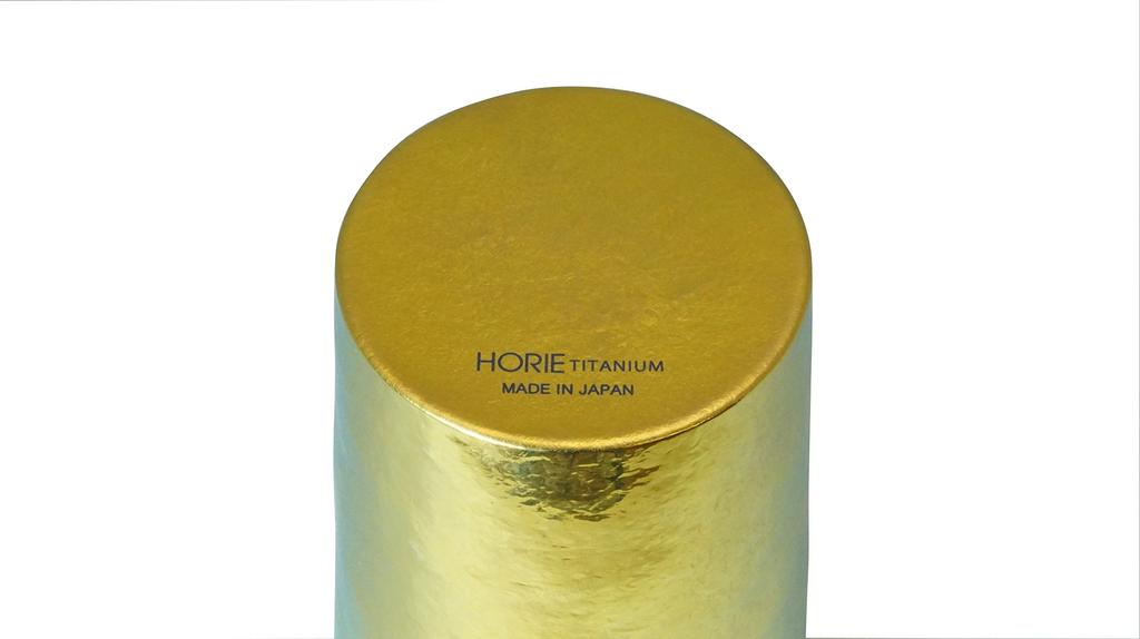 HORIE Made in Niigata Prefecture Titanium Double Tumbler Kiln Light 270cc Polished Gold T09KM270MGGD Tsubame,