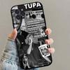 Rapper 2Pac Singer Tupac Black Silicone TPU Phone Case For Iphone17 Air 16 15 14 13 12 Pro 11 Pro Max Plus Cover Case