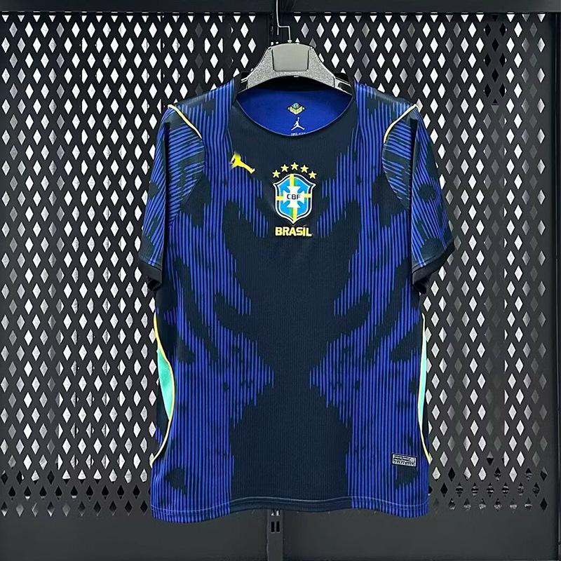 Cupro nickel Nieuwe Brazili&euml; team Brazili&euml; Wereldbeker sportkleding nationaal team shirt op maat kort-mouw t-shirt grensoverschrijdende levering maatwerk S