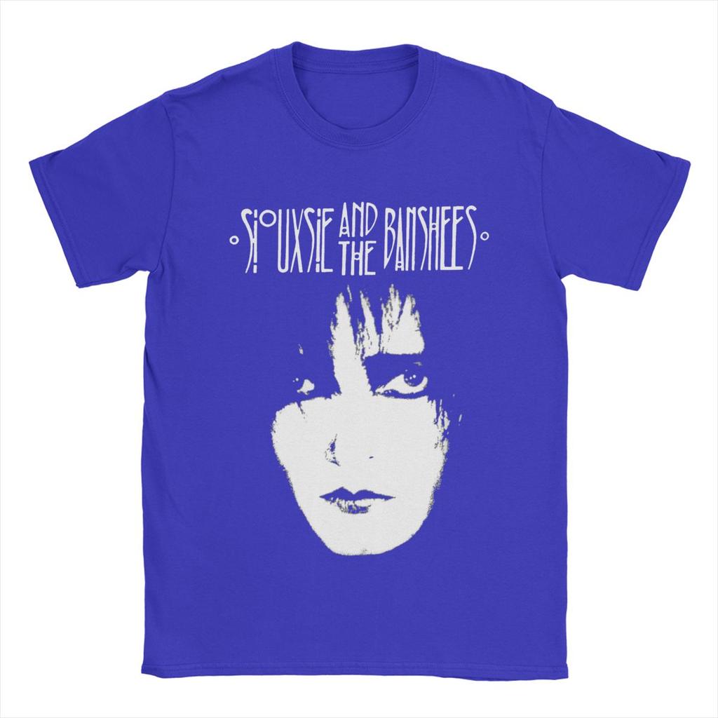 Men Siouxsie And The Banshees T Shirts Siouxsie Sioux Pure Cotton Tops Novelty Short Sleeve Crewneck Tees Summer T-Shirts
