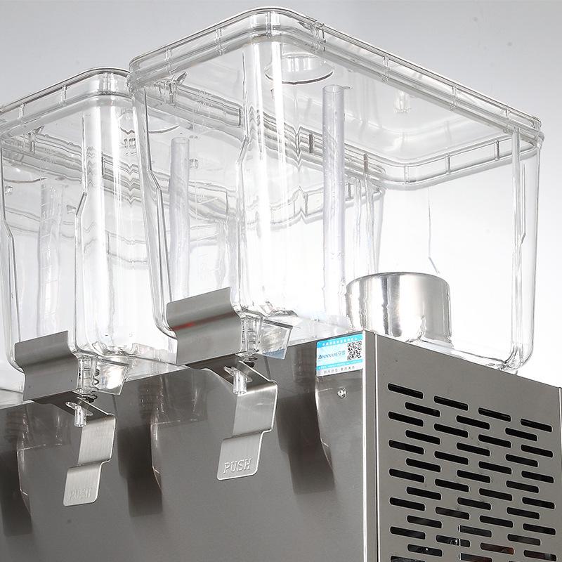 Tenggong Hot & Cold Beverage Dispenser with Dual & Triple Cylinder Options for Juices and Milk Tea, Self-service Stirring Spray