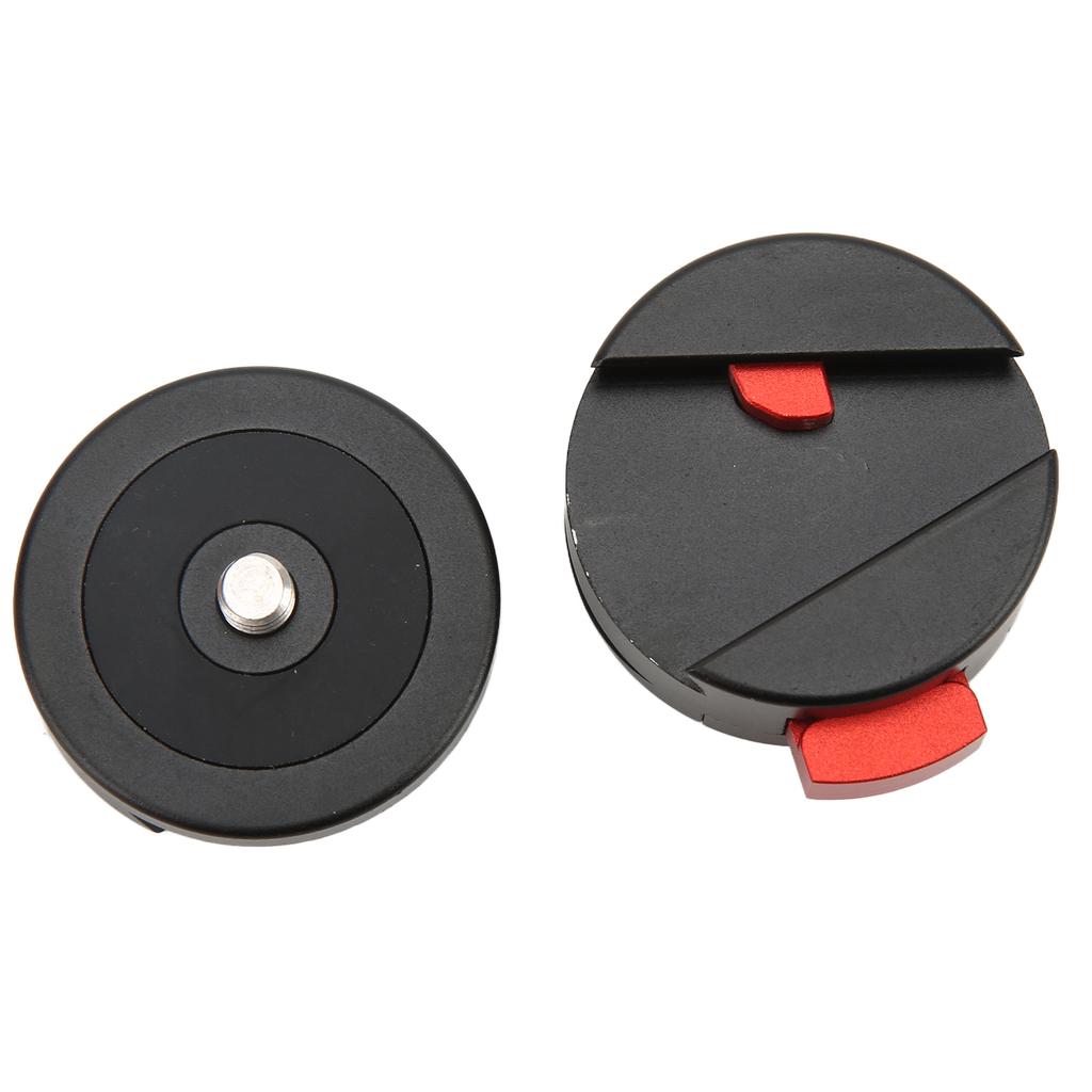 Ball Head Quick Release Plate Clamp Round Quick Release Clamp with 1 4in Screw for Digital Camera