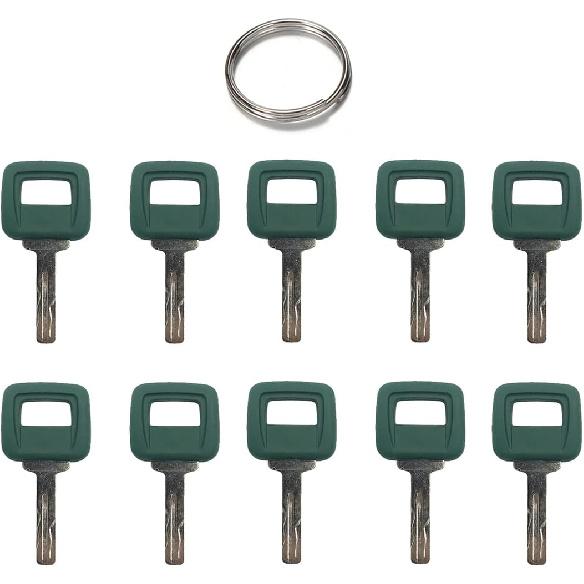 11039228 Ignition Key Excavator Truck for Volvo Loaders Heavy Equipment (5), Green 5