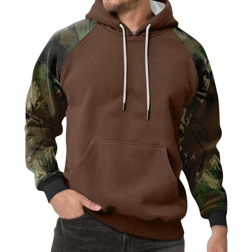 Men's Camouflage Sweatshirt Hoodie Men's Sports Large Size Casual Sweatshirt