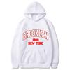 Autumn Winter Brooklyn1988 New York Printed Solid Color Hoodie Classic Coat Daily Casual Hoodie Street Sweatshirt Gift