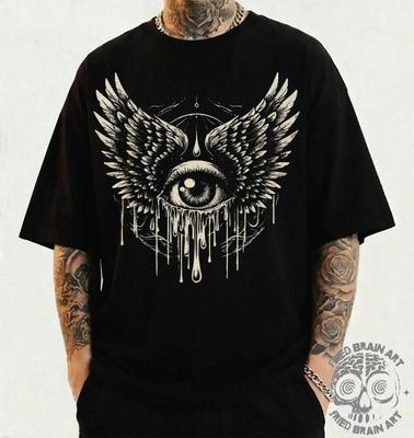 Gothic Eye with Wings T-Shirt