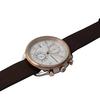 MASTER WORKS Quattro 002 MW07SRS-EDDBO8 Men's Watch, Made In Japan, Quartz Movement, 41mm, Leather Strap, Chronograph, Brown