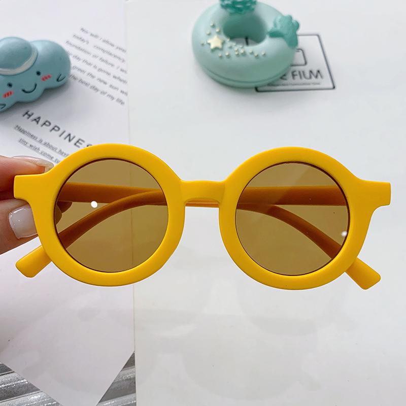 Children's Round Matte Sunglasses - Cute, Trendy & Versatile Fashion for Ages 1-8