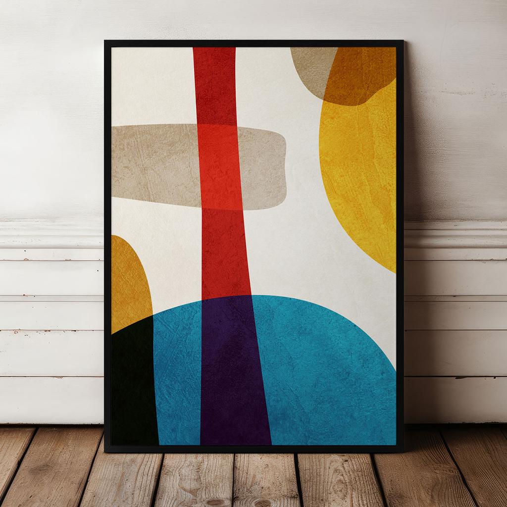 Poster Colorful Geometric Abstraction