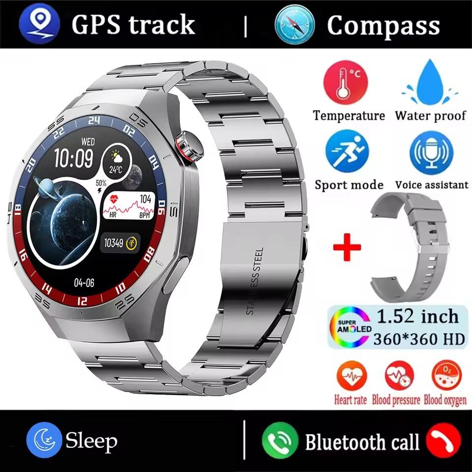 SmartWatch 5 Pro Smartwatch Herren Bildschirm GPS Bewegungstrajektorie Herzfrequenz Bluetooth Anrufe SmartWatches Wasserdicht