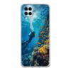 Phone Case For Samsung Galaxy A13 A33 A35 A55 A73 A53 A23 A51 A71 A21S A72 A31 A41 A05s A03S A15 A25 5G Clear Cover Diver Diving