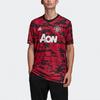 adidas Manchester United Soccer/Football Training Sports Jersey Asia Sizing Short Sleeve T-shirt 20-21 Season Red Men's FR6033